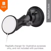 RAM Apple MagSafe 15W Twist Lock Suction Cup Mount 1" Ball