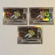 2022 Topps Chrome Drew Ellis Rookie Lot x3 Refractors Diamondbacks