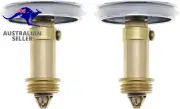 2Pcs Bathroom Sink Drain Plug Stopper 38Mm Basin Pop up Click Clack Plug with Br
