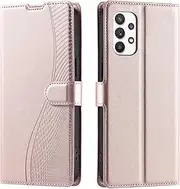 Compatible with Samsung Galaxy A73 5G Kickstand Case Cover,Compatible with Samsung Galaxy A73 5G Lanyard Magnetic Closure Wallet case Pink