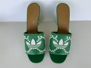 GUCCI/ Adidas Women’s Mules (3-inch Heels)—Brand New in Tote Box-Made In Italy