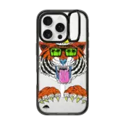 iPhone 16 Pro Impact Ring Stand Case MagSafe Compatible King Louis the Tiger Phone Case by Mulga