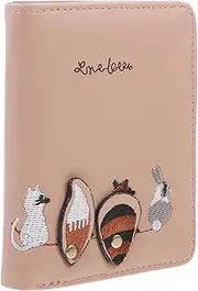 [VALICLUD] Fashionable Women's Wallet Animal Print Mini Credit Holder Side Coin Pocket Casual Coin Purse Small Leather Wallet for Travel