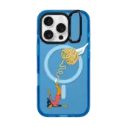 iPhone 16 Pro Impact Ring Stand Case MagSafe Compatible Spaghetti bungee jump