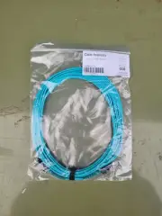 FIBERTRON 807952 FPC MM 50 10G 2F LC LC 5M CERAMIC ZIP (2.0MM) AQUA NEW