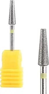 KADS Diamond Nail Drill Bit Large Cone Shape Carbide Nail Drill Bit Electric Nail File Drill Bit Coarse Carbide Drill (Extra Fine Grain)