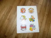 Vintage Hands Off Don't Touch Current Food saver stickers sheet 1987