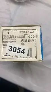 New Leviton TTI06-1WA True Touch White Decora Light Dimmer