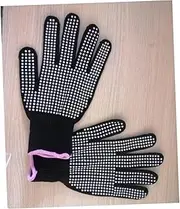 LABRIMP 1 Pair Black Hair Curler Gloves Mittens Heat-resistant Gloves Heat-resistant Gloves for Perm