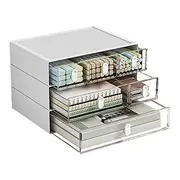 Stackable Drawers For Desk, Desktop Storage Drawers, Stackable Craft Storage Drawer, Clear Desktop Storages Box, Cosmetic Storages Drawer, School Supply Storage Box for Cosmetic, School Supply