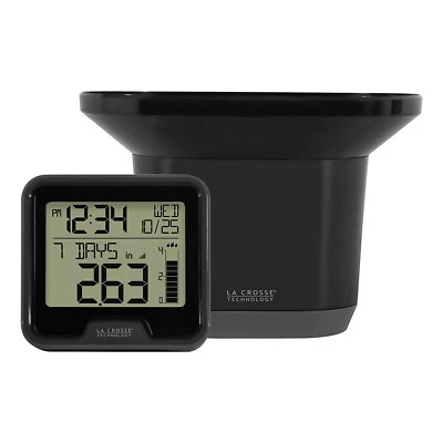 La Crosse Technology 724-1409 Digital Rain Gauge with Indoor Temperature