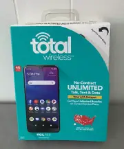 Total Wireless NIB TCL A2X 32GB Black 4G LTE No Contract Hotspot Talk Text Data