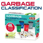 Recycling Game Kids Play Educational Garbage Classification Toy Roadside Trash Can Card Gaming Learning Interactive Fun Ages 3+