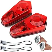 Red Taillight Housing Brake Lampshade With Lamp Socket For Polaris For Sportsman 500 550 850 570 1000 2005-2017 Car Rear Light (Color : Red)