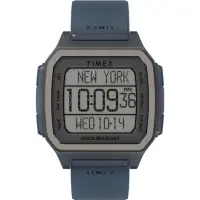 在飛比找momo購物網優惠-【TIMEX】天美時 電子系列 電子錶(灰藍 TXTW2U5
