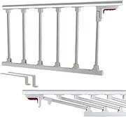 Folding Safety Bed Rail for Elderly/Seniors Adults, Medical Bedside Guard Rail with Accessories, Accommodates Platform Beds/Thick Mattresses