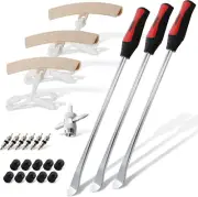 Tire Spoon Kit with Rim Protectors - Manual Tire Changer Kit 3Pc 14.5 Inch Dirt
