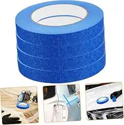 ETHZZLE 4 Rolls Car Spray Tape Blue Tape Painting Tape Fir Car Masking Tape Pinstriping Tape for Whiteboard Painters Tape Kraft Paper Art Tape Blue Painters Tape Artist Tape Crepe Paper