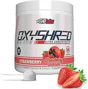 EHP Labs OxyShred Non Stimulant Pre Workout Powder - Stim Free Pre Workout, Caffeine Free Preworkout for Men & Women - Non Stim Preworkout - Sugar Free Energy Powder - Strawberry Sunrise, 60 Servings