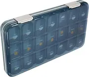 Unique Weekly Pill Box Case: Large Capacity Medicine Organizer Travel Medicine Box Organizer Elderly Care 21 Compartment