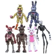 6Pcs/set Action Figures Movable joints Foxy Freddy Chica Figures PVC model Toys
