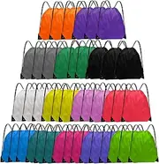 Grneric Drawstring Bags Bulk 14 Pcs Drawstring Backpack Bulk Cinch Bag Sackpack for Men Women Gym