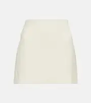 [Wardrobe.NYC] Wardrobe.NYC Virgin wool miniskirt UK 10 white