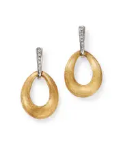 Marco Bicego 18K Yellow Gold Lucia Diamond Hoop Earrings