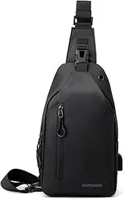 [Hebetag] Oxford Sling Bag Backpack Crossbody Chest Pack for Men Women