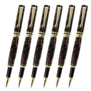 Classic Roller Ball Pen Kit, Gold Finish, 6 Pack, Legacy Woodturning