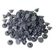 100Pcs Self Healing Injection Ports - Rubber Stoppers Glass Bottles with Rubber Stopper Liquid Mushroom Jar - Vials for Injection Bottle Stopper - 13 mm Opening Glass Vial Liquid Culture Jars Liquid