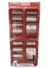 Milwaukee 48-32-5155 Drill and Screw Driver Bit Set, Red - 120 Piece Sealed New