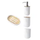 Toothbrush Cup Holder Bath Ensemble Set Bathroom Vanity Countertop Accessory