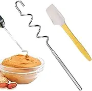 Nut Butter Mixer | Stainless Steel Fast Mixing Stirrer Utensil,Multifunctional Sauce Stirring Tool, Handheld Nut Butter Stirrer for Home, Cafes and Restaurants