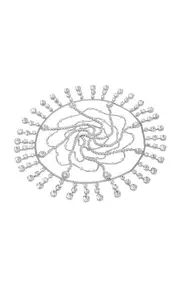 [Rabanne] Silver-Tone Crystal Cap