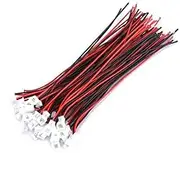 JST Connector Wire, 20 Sets/Pack Micro JST 1.25Mm 2-Pin/3-Pin Male&Female Connector Plug with Wires Cables, JST Angle Connectors Used for Circuit Board (2 Pin)