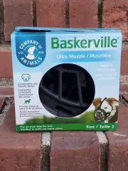 Baskerville Ultra Dog Muzzle●New In The Box*Black Size 3 For Medium Size Dogs●