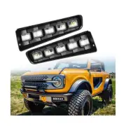 LED Fog Lights Switchback White Amber Suit for Ford Bronco 2021 2022 2023 2/4...