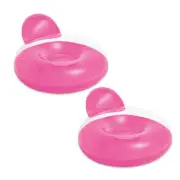 2x Intex Pillow Back Lounge Inflatable Swim Pool Beach Water Floats/Chair Asst.