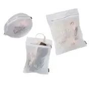 Simplify 3 Piece Printed Wash Bag Set in Silver Print