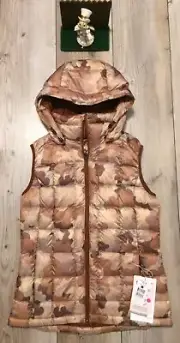 NEW Burton Womens AK Squall Down Vest 800 Fill Puffer XS $209.95 Storm Camo