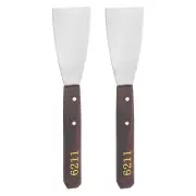 2pcs No.6211 Painting Pallet Palette Knife Stainless Steel Flat Spatula Scraper