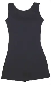 Motionwear Biketard Unitard Bow Back Cut Out Tank Bodysuit Black 6927 New Girl