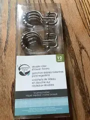 Zenith Products 96BN Shower Hooks with Double Roller Style in Brushed Nickel