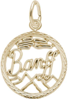 Gold-Plated Sterling Silver Banff Faceted Charm by Rembrandt