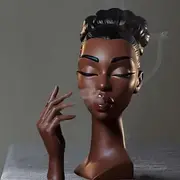 Head Incense Burner Black Woman, Black Lady Head Scents Burner Black Women Head, Head Incense Burner Black Woman,Headscents Incense Holder for Various Environm