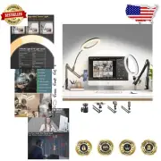 Sturdy 10" Ring Light with Gooseneck Stand for Zoom Calls and Content Creation