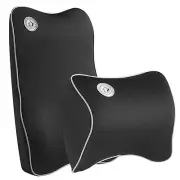Memory Foam Neck Back Support Cushion Car Pillow Lumbar Support Set Ergonomic...