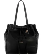[Guess] Calebra Drawstring Tote Bag in Black