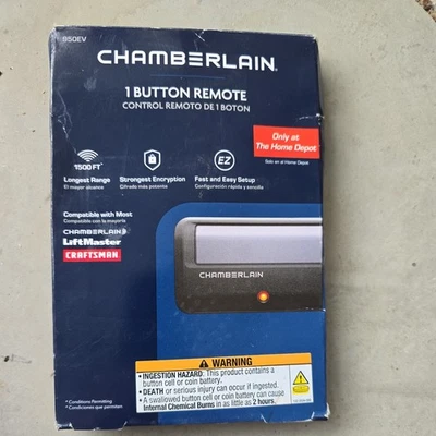 Chamberlain 950EV Garage Door 1 Button Remote Control Opener